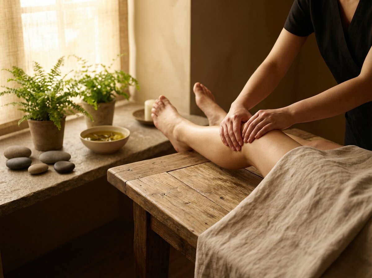 Therapeutic Knee Massage Session